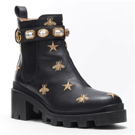 gucci jewel strap bootie|Gucci signoria ankle boots.